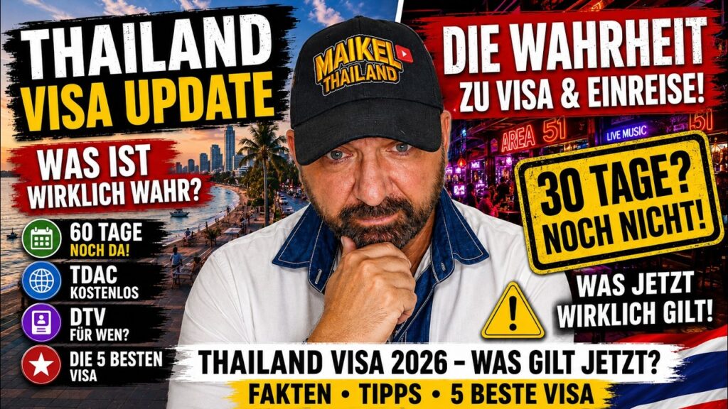 Thailand Visum 2026 – die fünf wichtigsten Visa im Vergleich